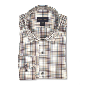 Scott Barber Cotton/Merino Check - Mauve