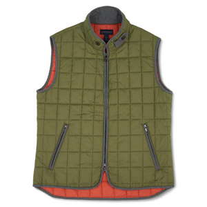 Scott Barber Quilted Vest - Army
