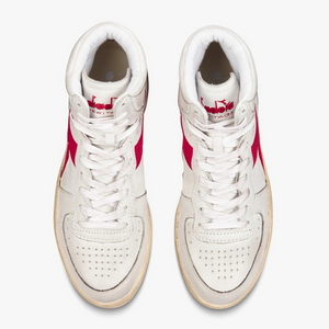 Diadora Heritage Mi Basket Used White Garnet