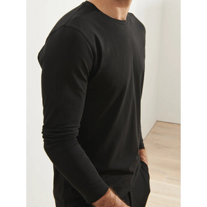 Patrick Assaraf Pima Cotton Stretch Long Sleeve T-Shirt