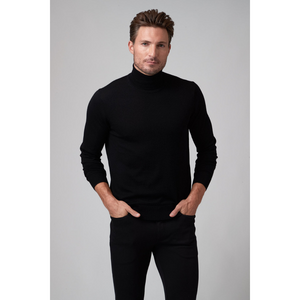 Raffi The Percy Long Sleeves Turtleneck Sweater - Black