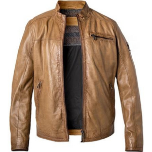 Milestone Marco Cognac Leather Jacket