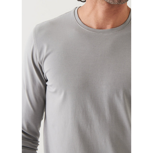 Patrick Assaraf Pima Cotton Stretch Long Sleeve T-Shirt