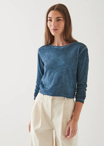 Patrick Assaraf Lightweight Pima Cotton Sublime Long Sleeve T-Shirt