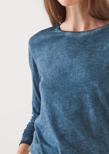Patrick Assaraf Lightweight Pima Cotton Sublime Long Sleeve T-Shirt